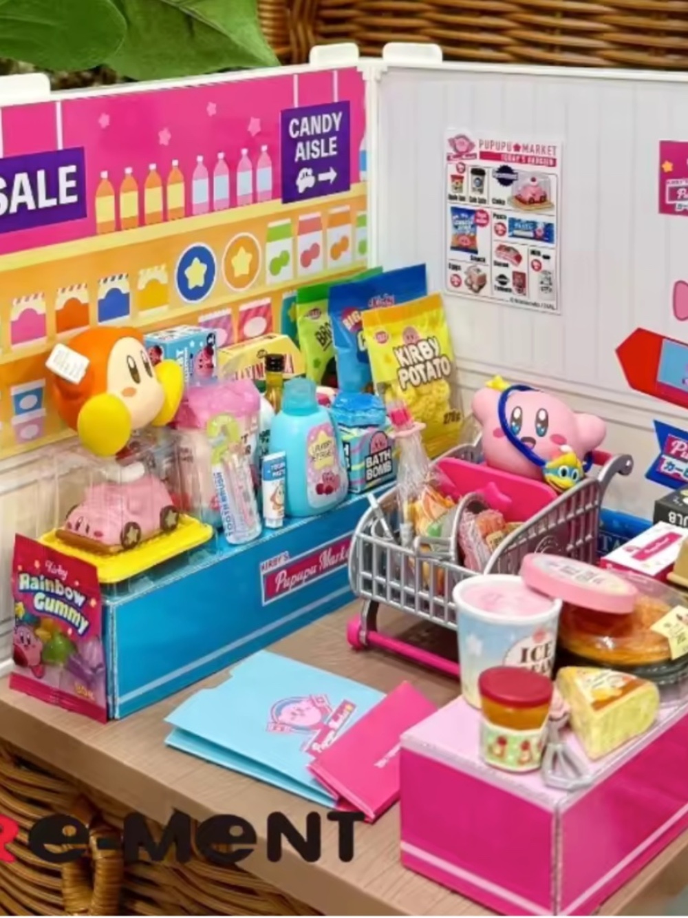 Re-Ment:KIRBY - PUPUPU MARKET MINI FIGURE & PLAYSET BLIND BOX ASST-Set of 8(Box)